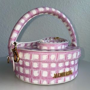 JACQUEMUS - LA BOITE À GÂTEAUX LEATHER HANDBAG